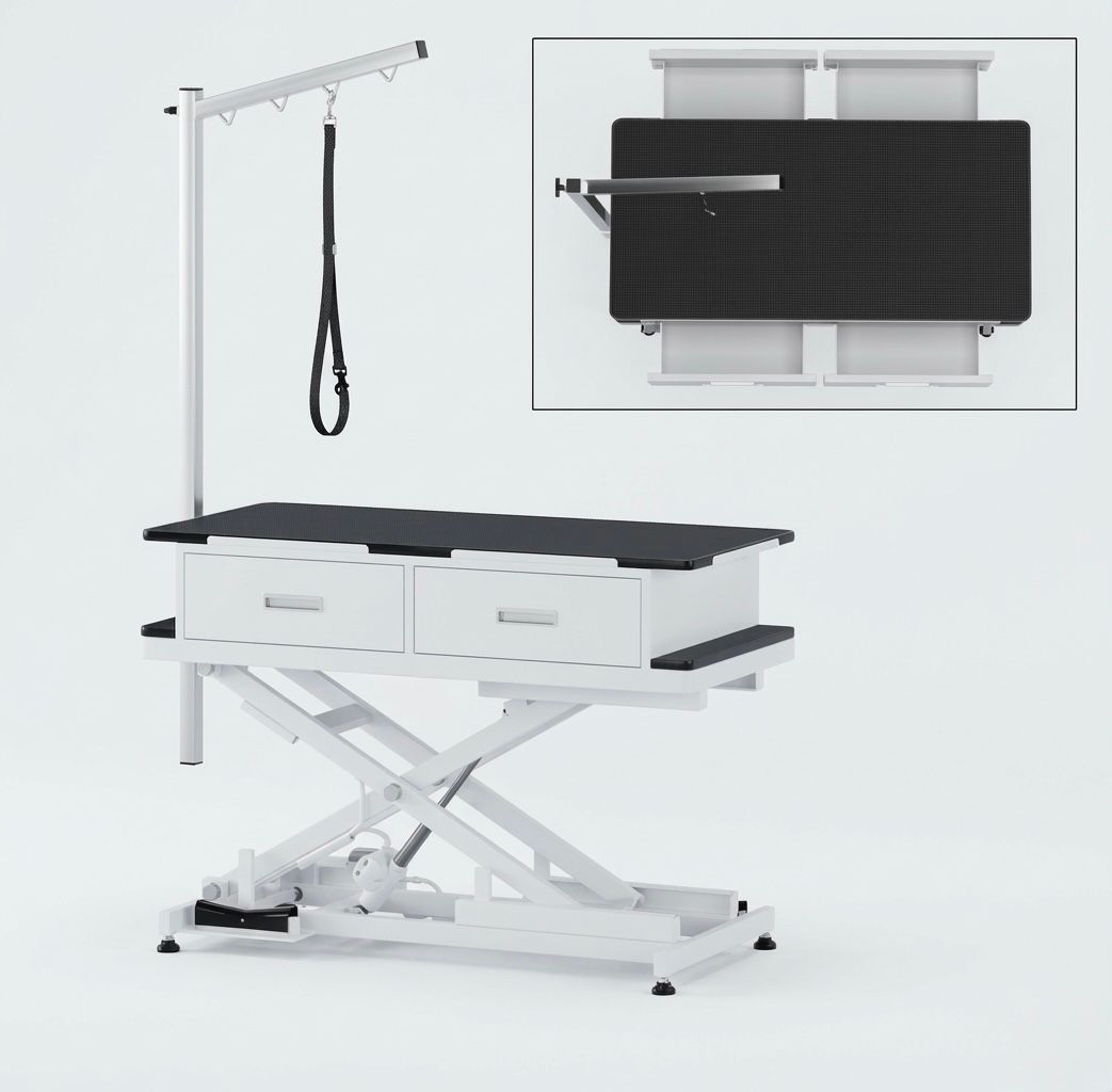 Mesa de Grooming Electrica Con Gaveteros 50"